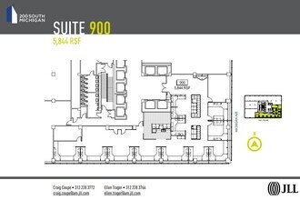 200 S Michigan Ave, Chicago, IL à louer Plan d’étage– Image 1 sur 1