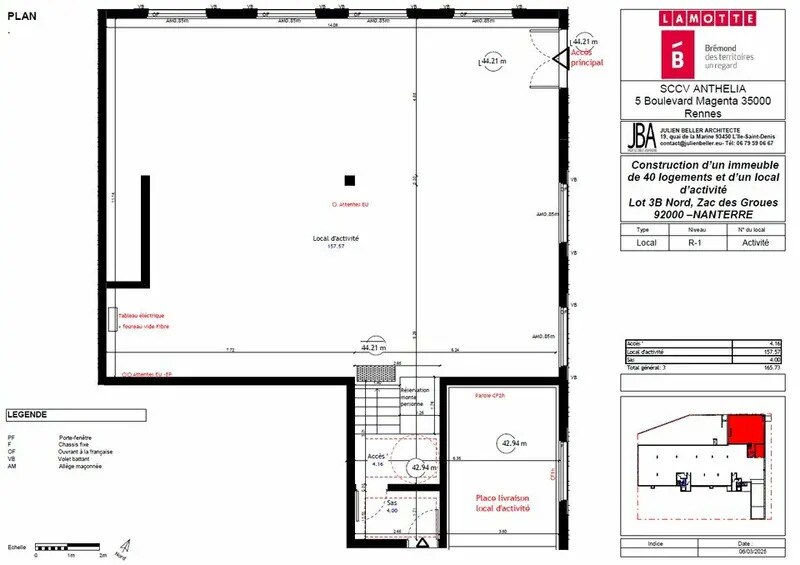 Bureau dans Nanterre à vendre - Plan d’étage – Image 2 sur 2