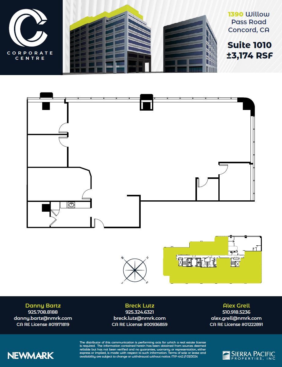 1390 Willow Pass Rd, Concord, CA à louer Plan d’étage– Image 1 sur 1