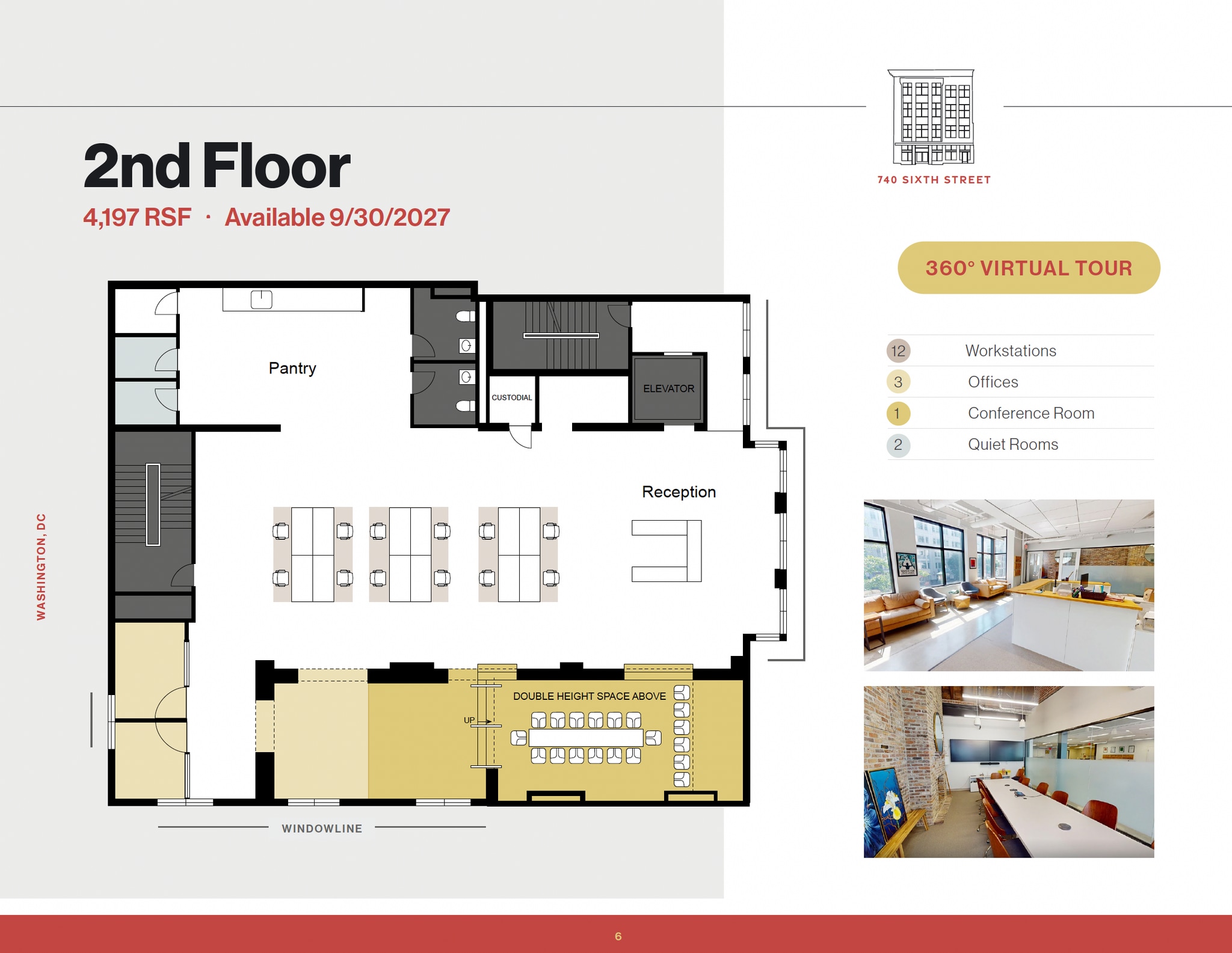 740 6th St NW, Washington, DC à louer Plan d’étage– Image 1 sur 1