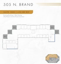 505 N Brand Blvd, Glendale, CA à louer Plan d’étage– Image 1 sur 1