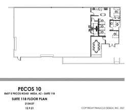 8607 E Pecos Rd, Mesa, AZ à louer Plan d’étage– Image 1 sur 1