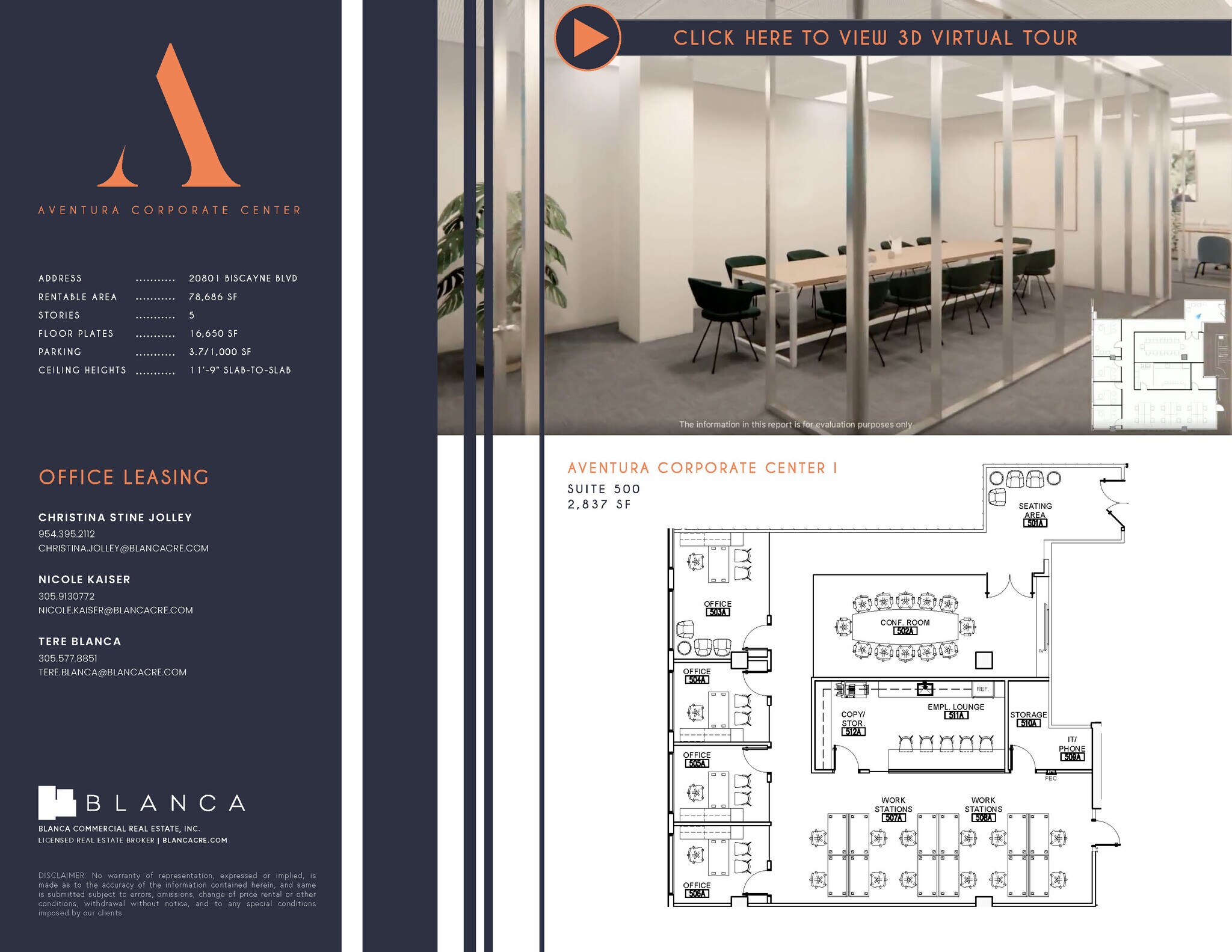 20801-20807 Biscayne Blvd, Aventura, FL à louer Plan d’étage– Image 1 sur 1