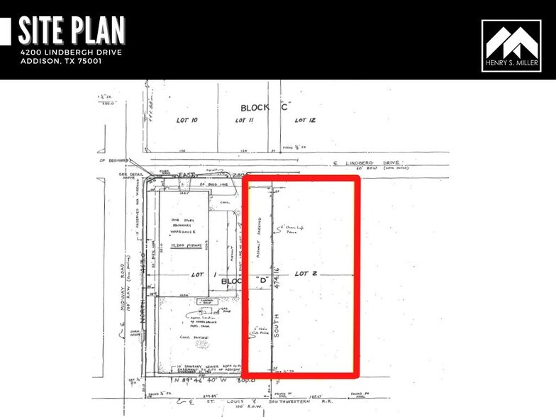 4200 Lindbergh Dr, Addison, TX à louer - Plan de site – Image 2 sur 2