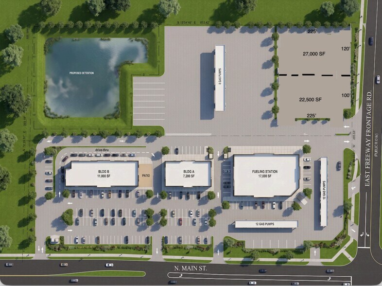 7122 N Main St, Baytown, TX à louer - Plan de site – Image 1 sur 6