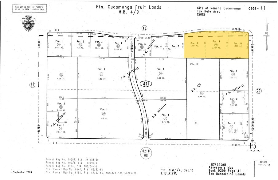 10825 7th St, Rancho Cucamonga, CA à louer - Plan cadastral – Image 2 sur 8