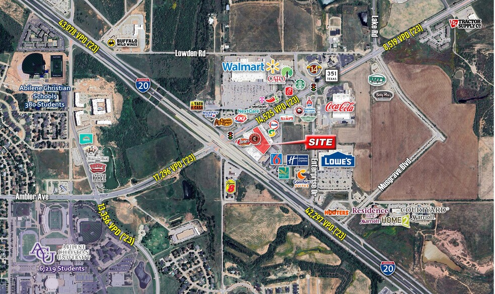 NEQ of I-20 & TX-351, Abilene, TX à louer - Photo principale – Image 1 sur 2