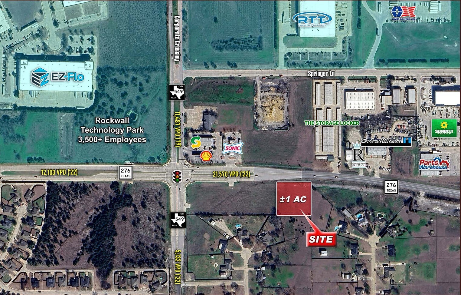 SEQ Highway 276 & FM 549, Rockwall, TX à vendre Photo principale– Image 1 sur 3