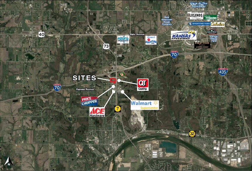 I-70 Hwy, Bonner Springs, KS à vendre - Aérien – Image 3 sur 3