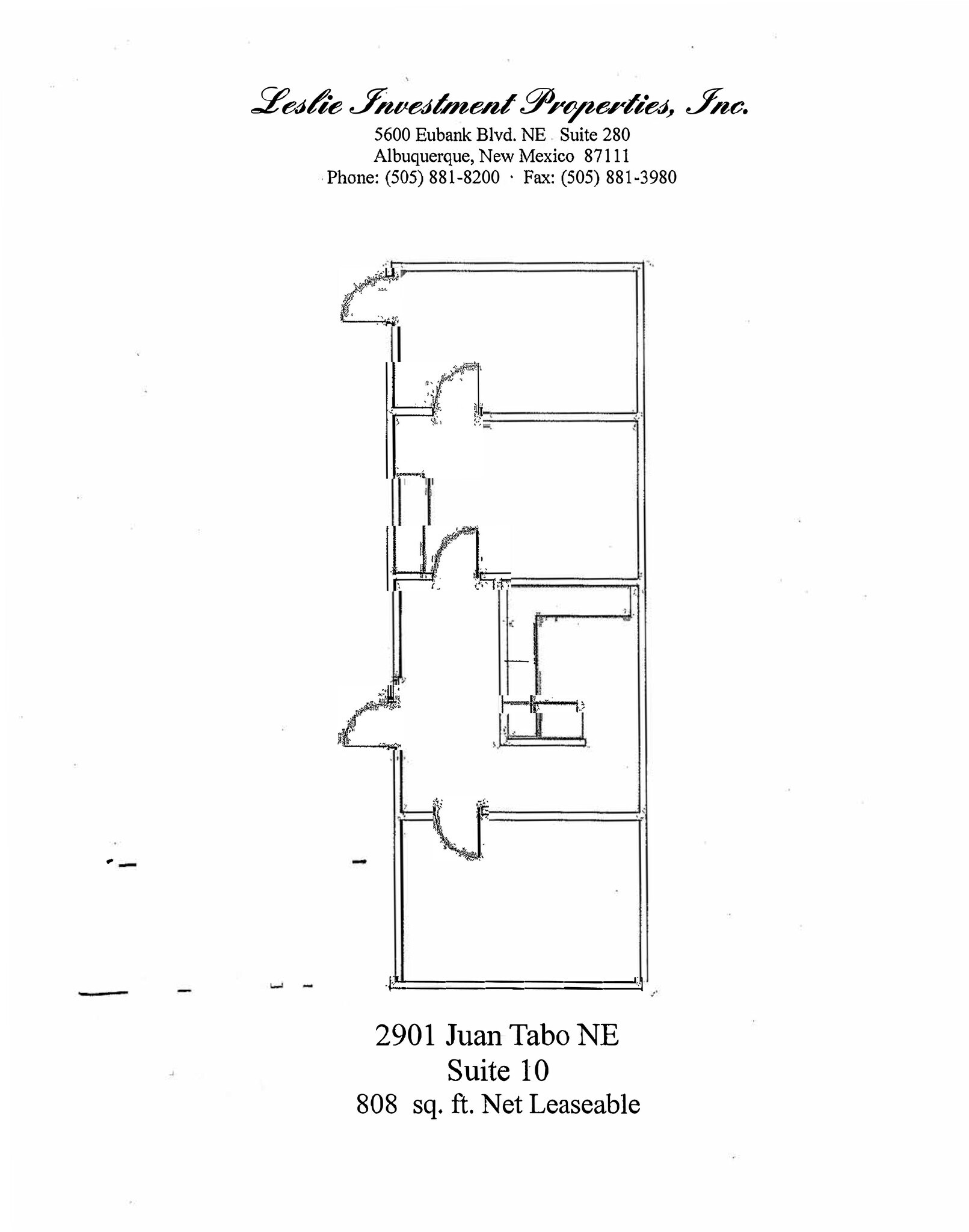 2901 Juan Tabo Blvd NE, Albuquerque, NM à louer Plan de site– Image 1 sur 1
