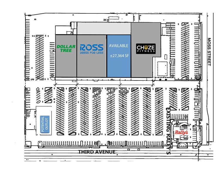1030 3rd Ave, Chula Vista, CA à louer - Plan de site – Image 3 sur 7