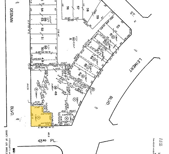 3343-3351 W 43rd Pl, Los Angeles, CA à louer - Plan cadastral – Image 2 sur 6