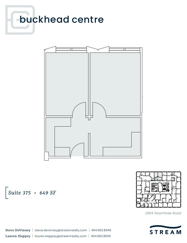 2970 Peachtree Rd NW, Atlanta, GA à louer Plan d’étage– Image 1 sur 1