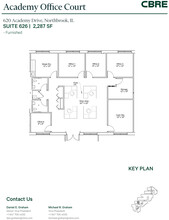 600-650 Academy Dr, Northbrook, IL à louer Plan d’étage– Image 1 sur 1