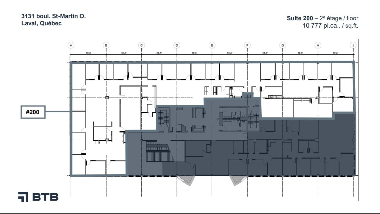 3131 Boul Saint-Martin O, Laval, QC à louer Plan d’étage– Image 1 sur 1