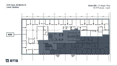 3131 Boul Saint-Martin O, Laval, QC à louer Plan d’étage– Image 1 sur 1
