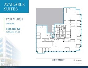 1730 N 1st St, San Jose, CA à louer Plan d’étage– Image 1 sur 1