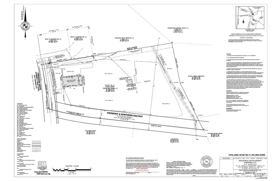 6712 Freedom Dr, Charlotte, NC à louer - Plan cadastral – Image 2 sur 8