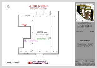 Local commercial dans Roquefort-les-Pins à louer Plan d’étage– Image 1 sur 1