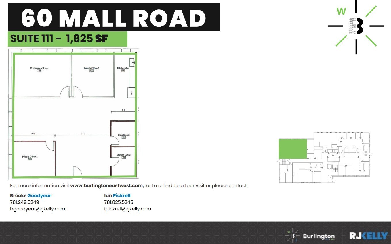 50 Burlington Mall Rd, Burlington, MA à louer Plan d’étage– Image 1 sur 1