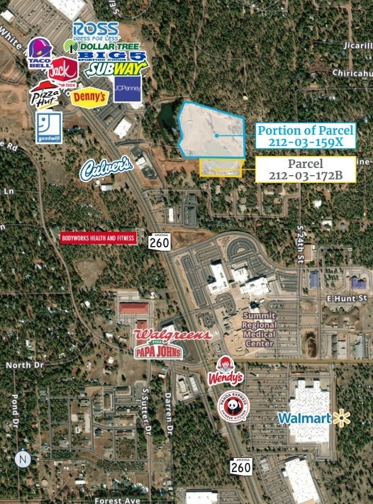 4555-4595 S White Mountain Rd, Show Low, AZ à vendre Photo de l’immeuble– Image 1 sur 3