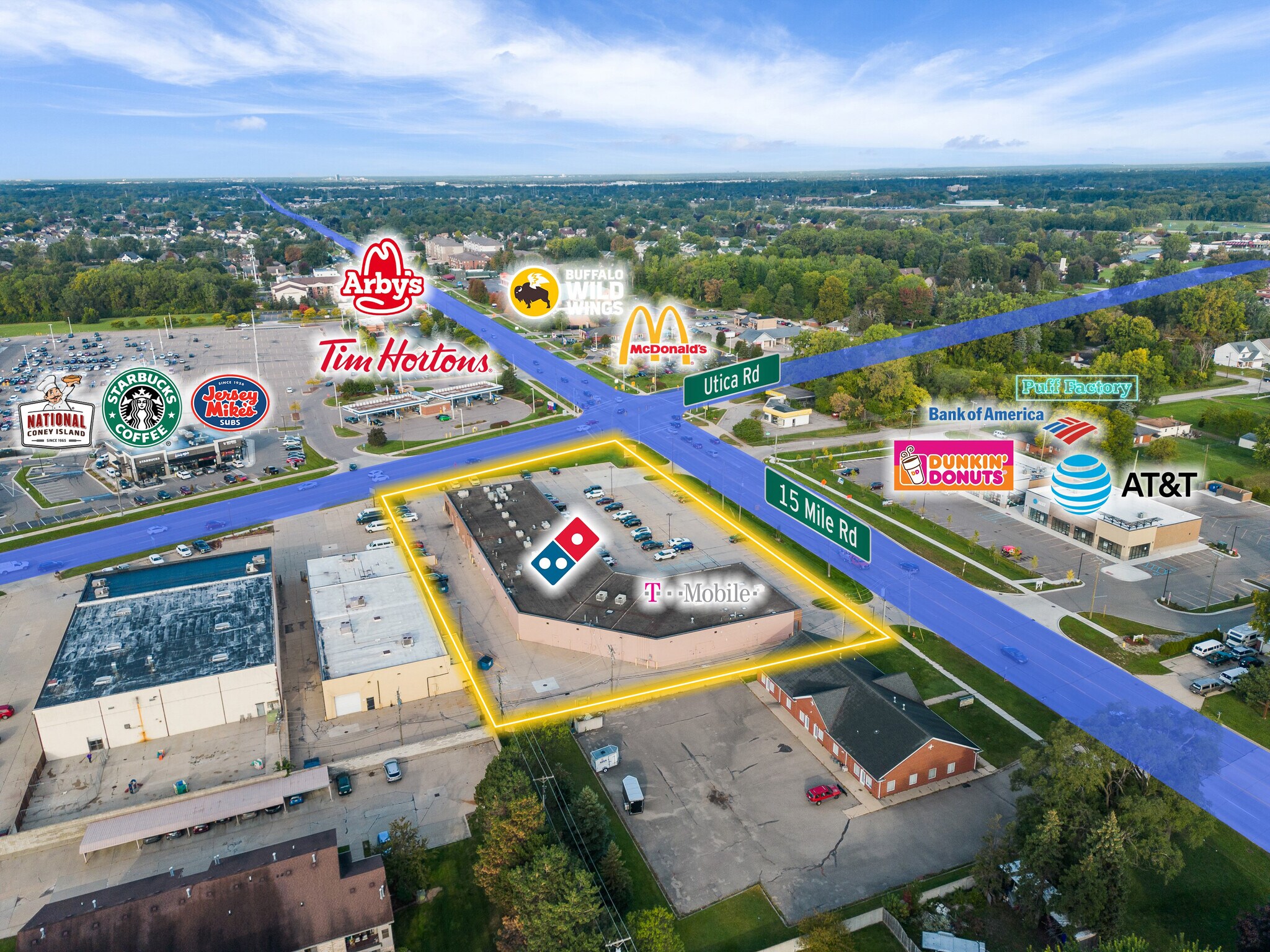 16000-16078 Fifteen Mile Rd, Fraser, MI à louer Photo de l’immeuble– Image 1 sur 4