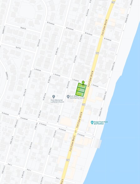 133 Fort Fisher Blvd S, Kure Beach, NC à vendre - Plan cadastral – Image 2 sur 13