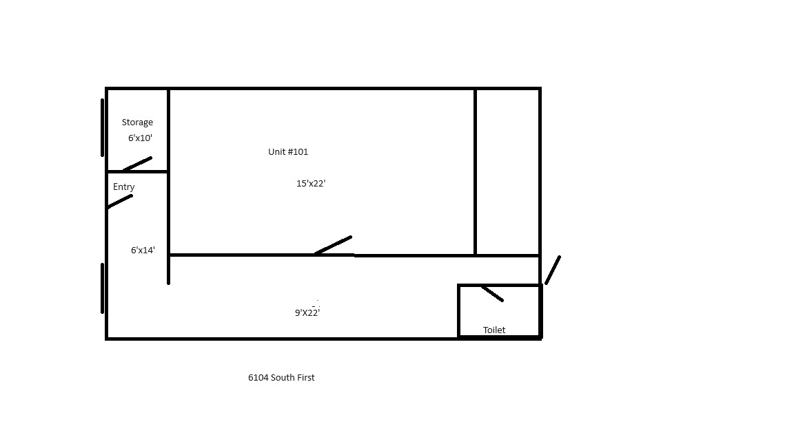 6104 S 1st St, Austin, TX à louer Plan d’étage– Image 1 sur 1