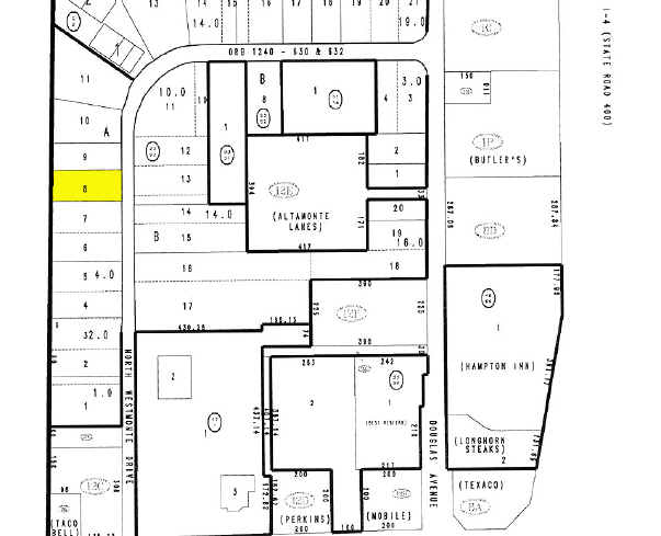 180 N Westmonte Dr, Altamonte Springs, FL à louer - Plan cadastral – Image 2 sur 10