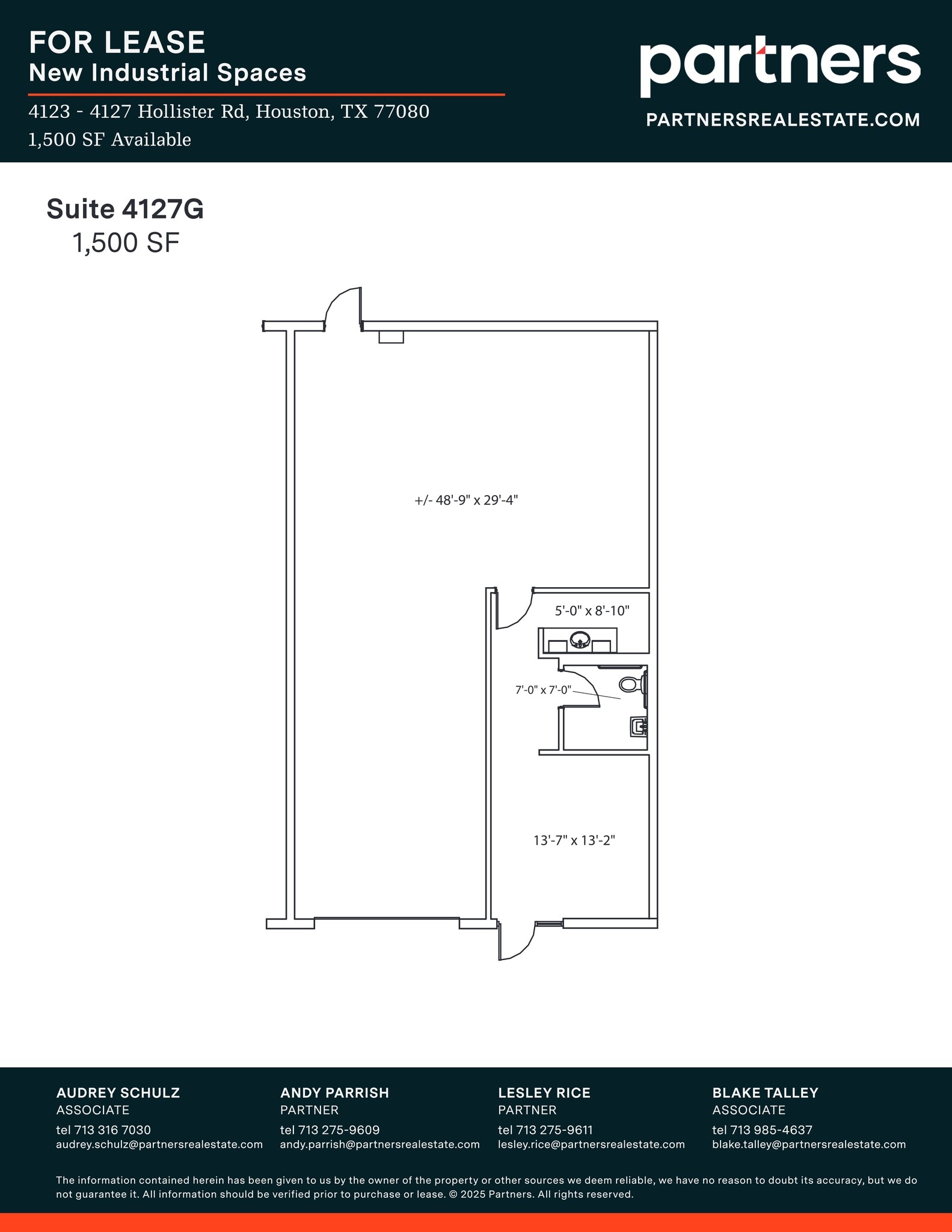 4125 Hollister Rd, Houston, TX à louer Plan de site– Image 1 sur 1