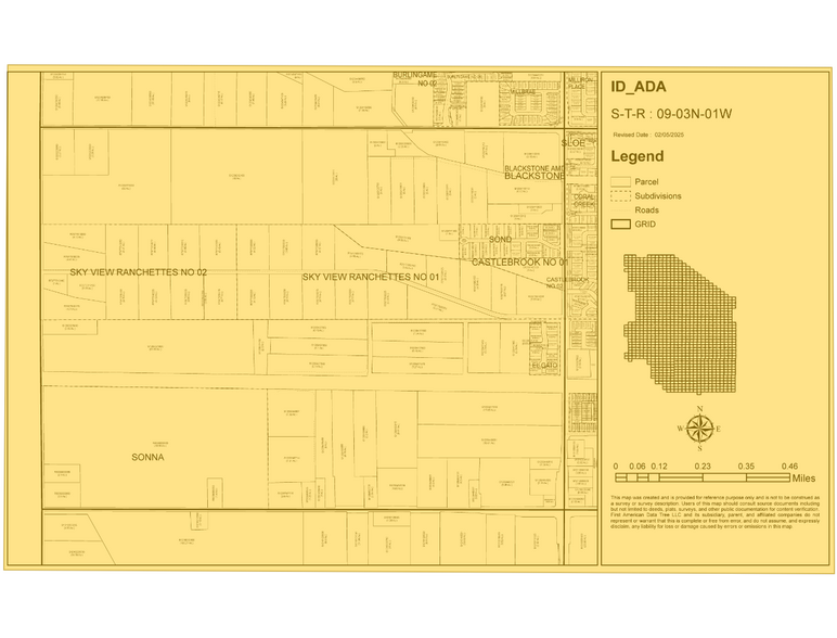 5132 W Franklin Rd, Meridian, ID à vendre - Plan cadastral – Image 3 sur 3