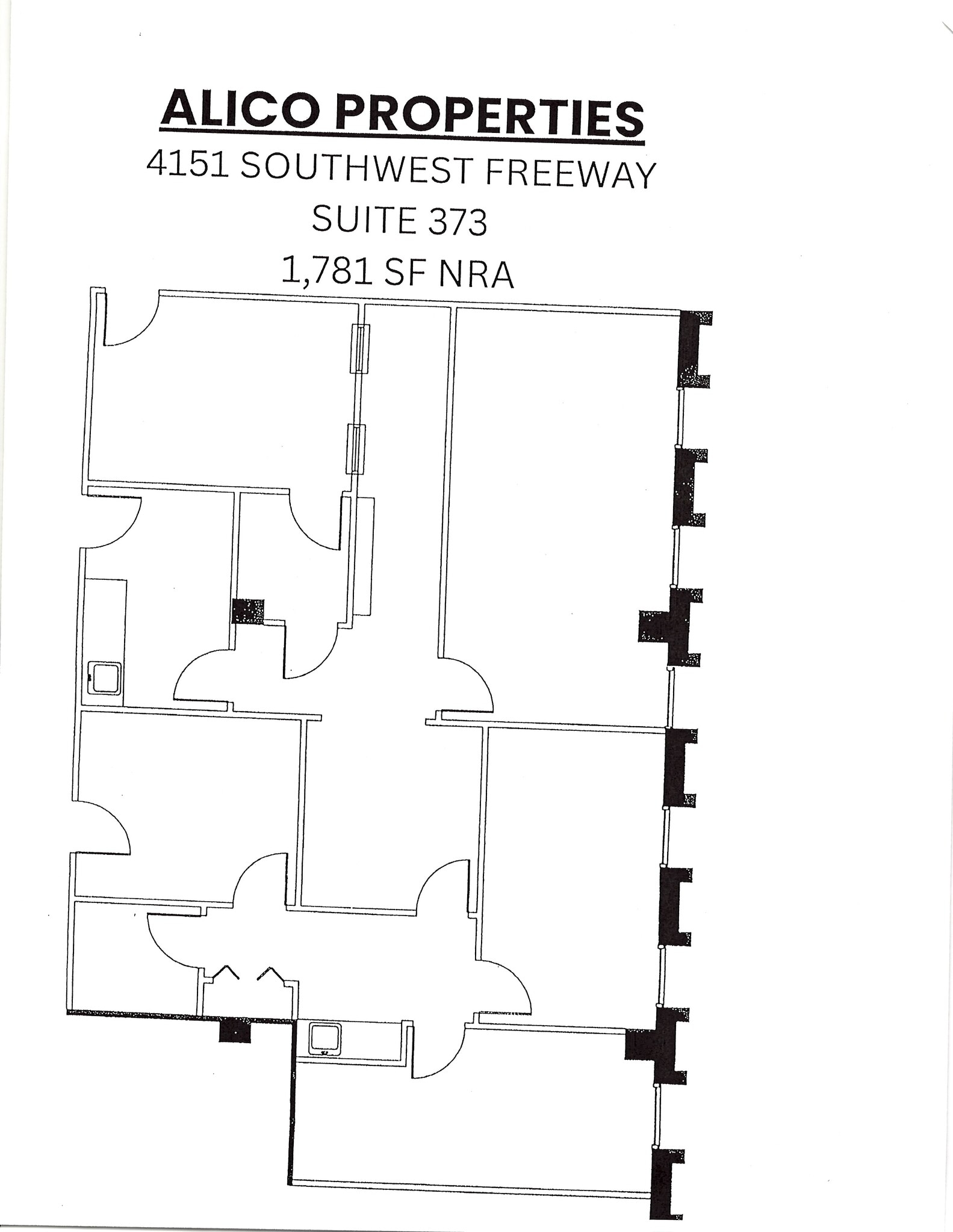 4151 Southwest Fwy, Houston, TX à louer Plan d’étage– Image 1 sur 1