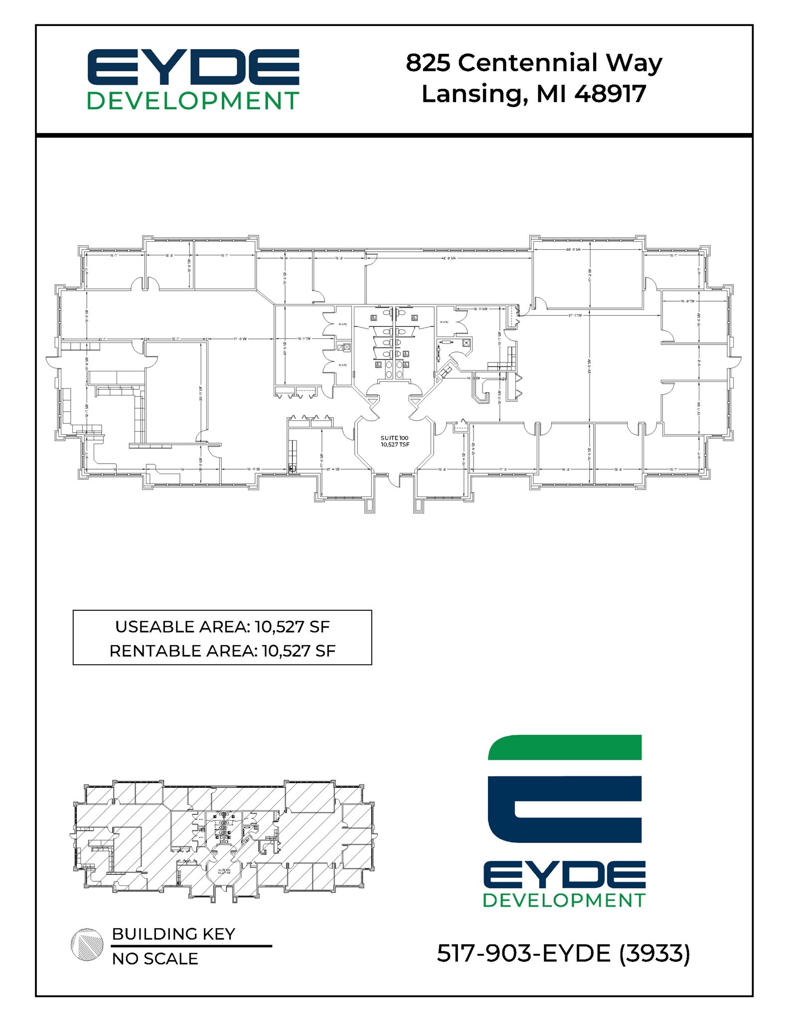 825 Centennial Way, Lansing, MI à louer Plan de site– Image 1 sur 1