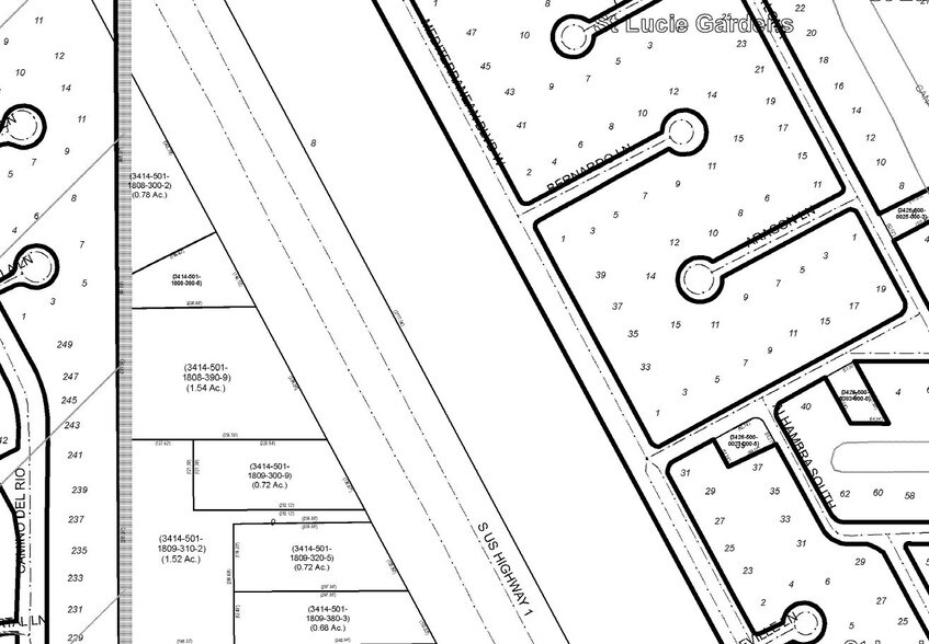 7991-8031 S Us-1 Hwy, Port Saint Lucie, FL à louer - Plan cadastral – Image 2 sur 32