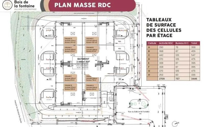 Local d'activités dans Angerville à vendre - Plan d’étage – Image 3 sur 4