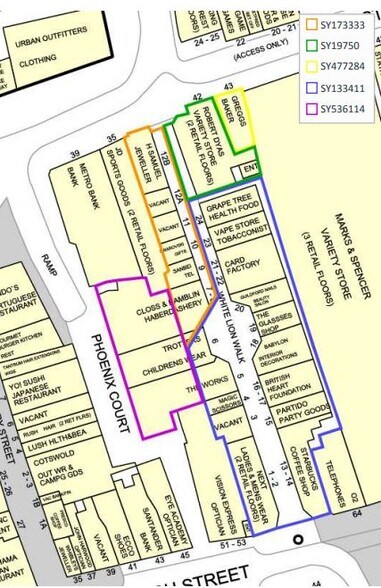 White Lion Walk, Guildford à louer - Plan cadastral – Image 1 sur 3