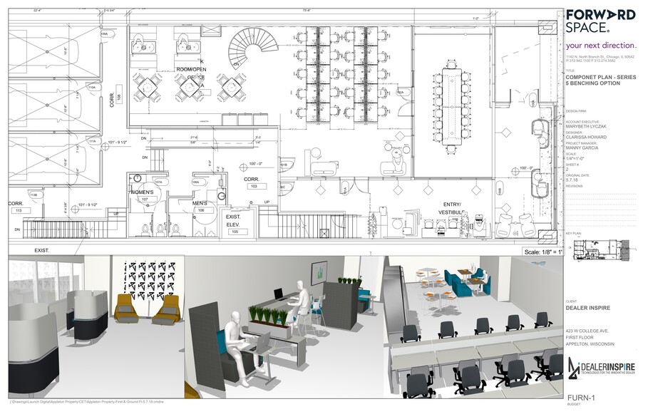 423 W College Ave, Appleton, WI à louer - Plan de site – Image 2 sur 4