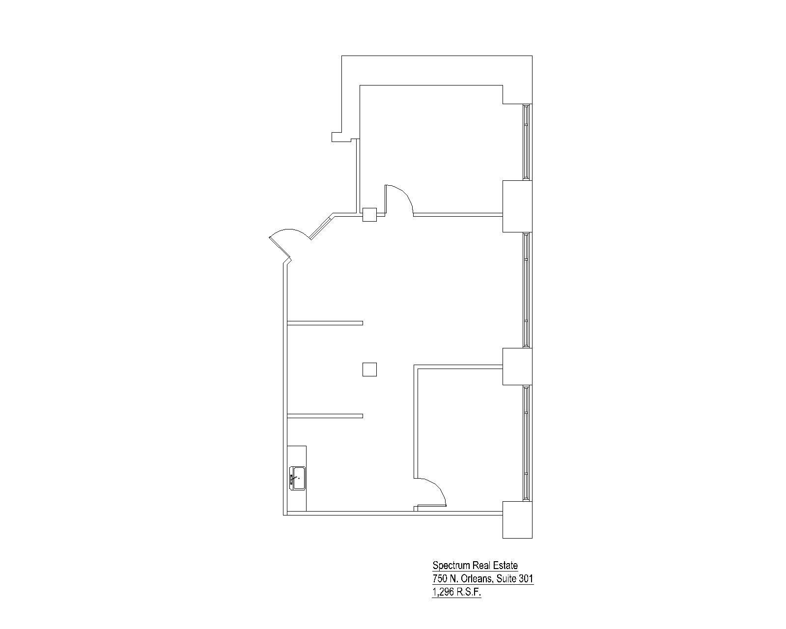 750 N Orleans St, Chicago, IL à louer Plan d’étage– Image 1 sur 1