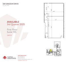 500 Gregson Dr, Cary, NC à louer Plan d’étage– Image 1 sur 1