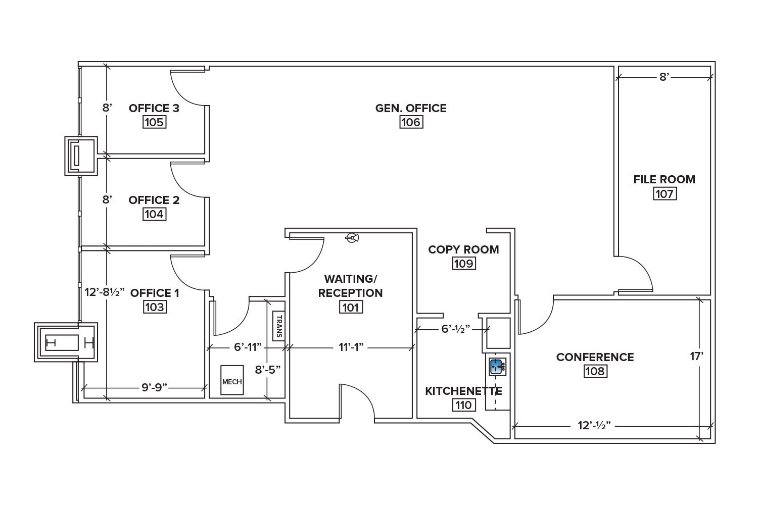 200 Route 31 N, Flemington, NJ à louer Plan d’étage– Image 1 sur 2