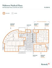1918 Randolph Rd, Charlotte, NC à louer Plan d’étage– Image 2 sur 2