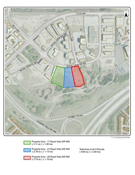17 Royal Vista Dr NW, Calgary, AB à vendre - Plan de site – Image 2 sur 2