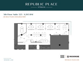 1776 I St NW, Washington, DC à louer Plan d’étage– Image 1 sur 1