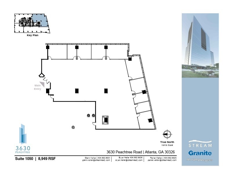3630 Peachtree Rd NE, Atlanta, GA à louer Plan d’étage– Image 1 sur 1