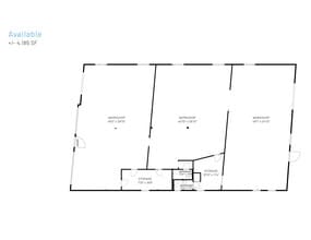 2709 N Tryon St, Charlotte, NC à louer Plan d’étage– Image 1 sur 2