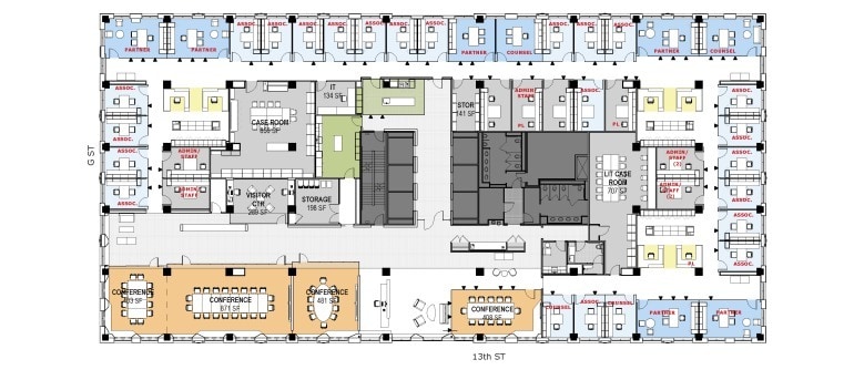 700 13th St NW, Washington, DC à louer Plan d’étage– Image 1 sur 1