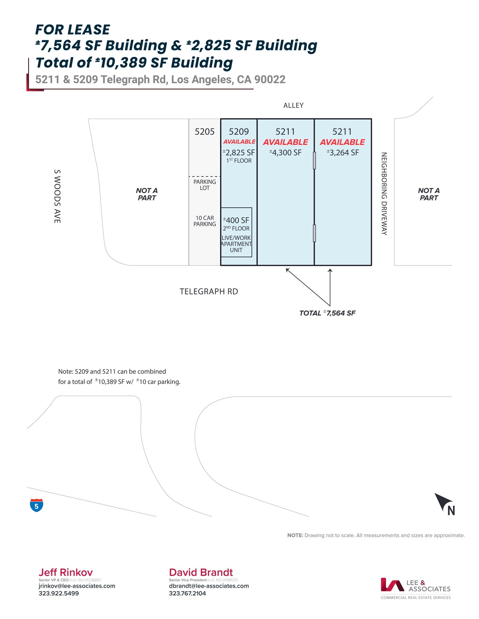 5207-5211 Telegraph Rd, Los Angeles, CA à louer Plan de site– Image 1 sur 2