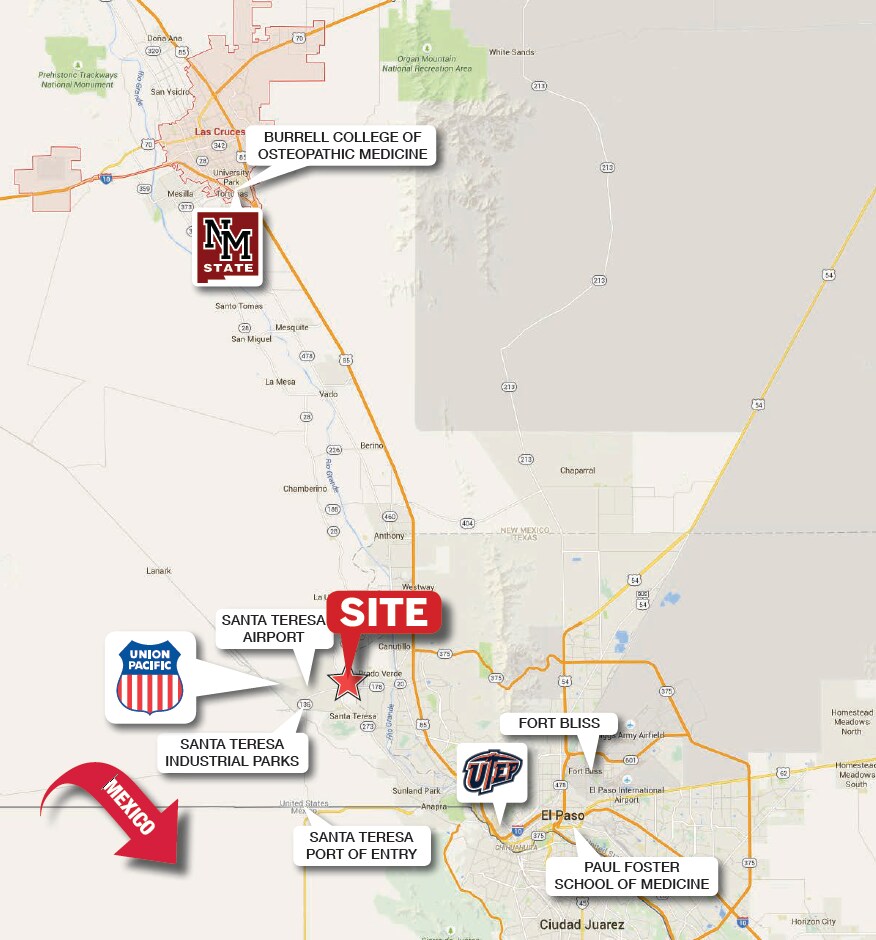 Pete Dominici Hwy & McNutt Rd, Santa Teresa, NM à vendre Photo principale– Image 1 sur 3