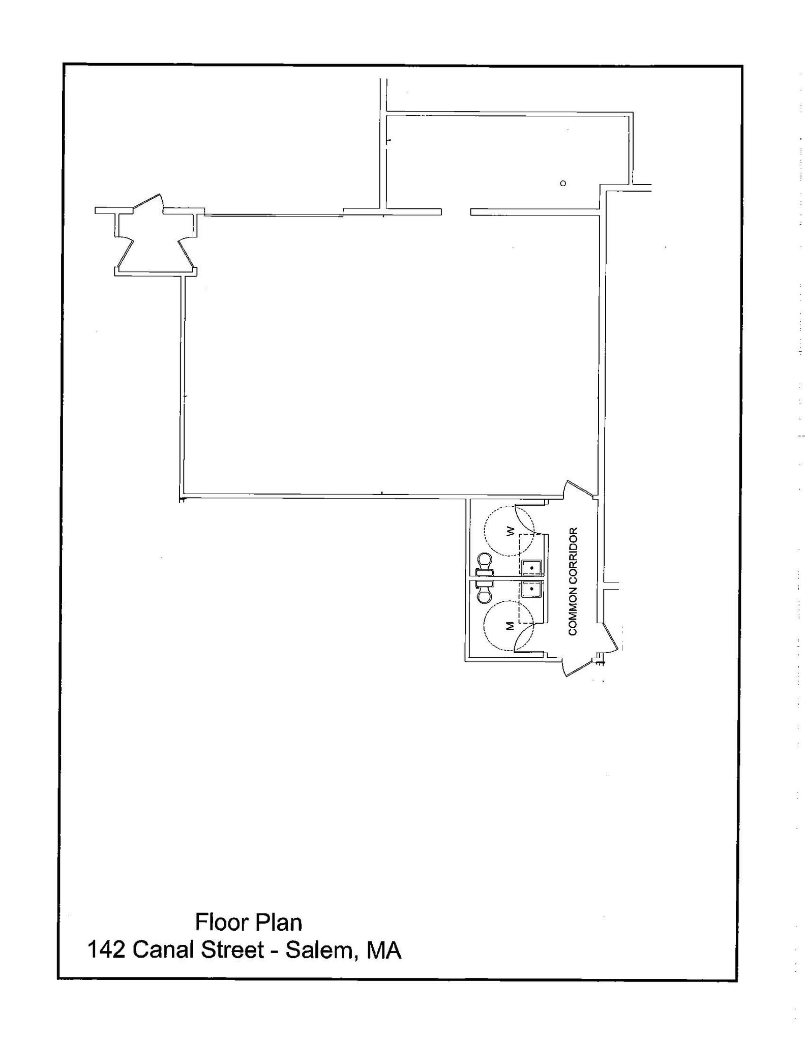 142 Canal St, Salem, MA à louer Plan d’étage– Image 1 sur 6