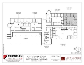 26777-26999 Central Park Blvd, Southfield, MI à louer Plan d’étage– Image 2 sur 2